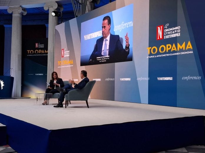 Στ. Παπασταύρου στο 4ο Οικονομικό Συνέδριο της «Ν»: Η ΕΥΔΑΠ θα παραμείνει στο δημόσιο – Το νερό είναι δημόσιο αγαθό και θα παραμείνει προσιτό και φθηνό